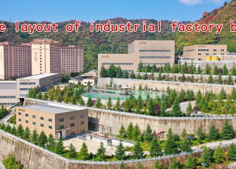 Staircase layout of industrial factory buildings